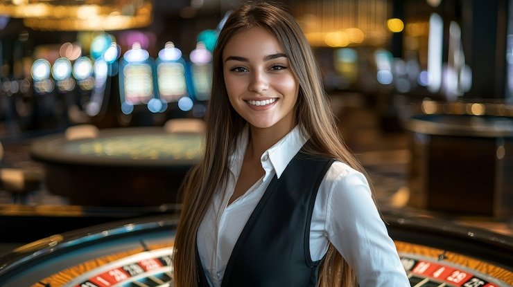 Meja baccarat tanpa komisi masterbet88 dengan dealer langsung dan layar hasil kartu yang jelas